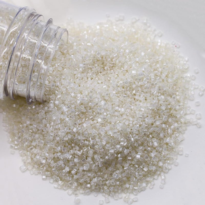 LEBERY White Sanding Sugar for Cake Decorating - Image 1